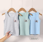 Boys' Cotton Tank Top for Spring and Autumn