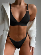 2023 Women's Sexy Striped Bikini Swimwear Set