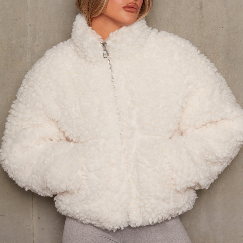 Lambswool Short Coat for Women