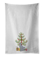 Russian Blue Cat Christmas Kitchen Towel Set of 2