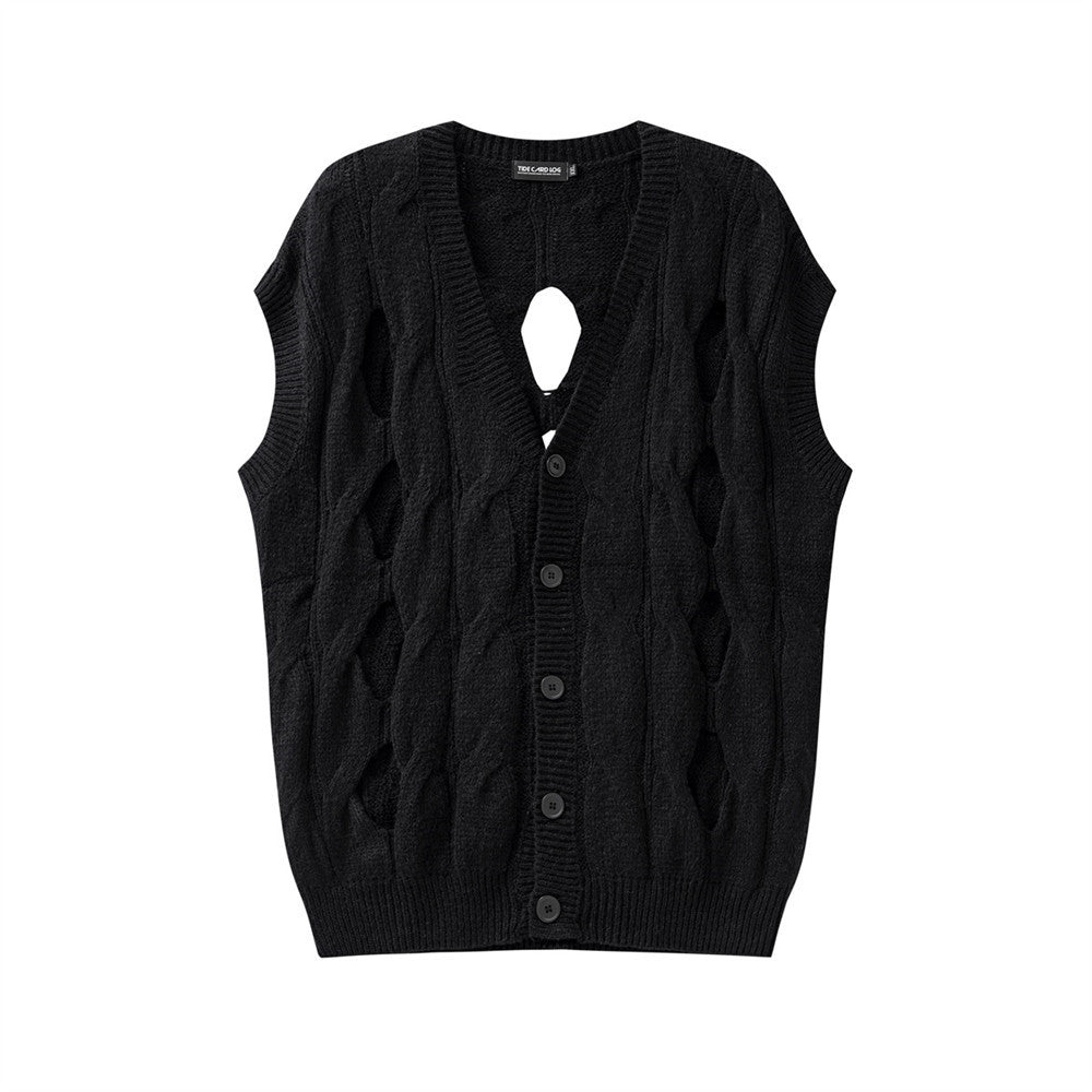 Loose Casual Sweater Vest Coat