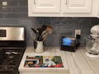 Westie Cozy Christmas Glass Cutting Board