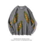Abstract Jacquard Heavy Sweater for Couples