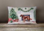 Irish Setter Christmas Throw Pillow