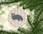 Selkirk Rex #1 Cat Christmas Ceramic Ornament