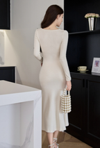 Women's Cashmere Fishtail Knitted Long Skirt