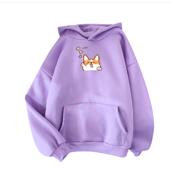 Cartoon Printed Long-Sleeved Hoodie for Fall/Winter | Streetwear