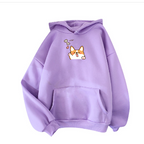 Cartoon Printed Long-Sleeved Hoodie for Fall/Winter | Streetwear