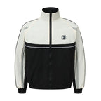 Fashion Stitching Stand-up Collar Jacket Men