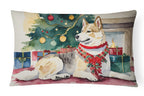 Akita Christmas Throw Pillow