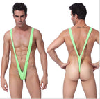 Men's Leopard Sling Thong Bodysuit