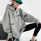 Trendy Hooded Sweater for Spring Heavy Industry