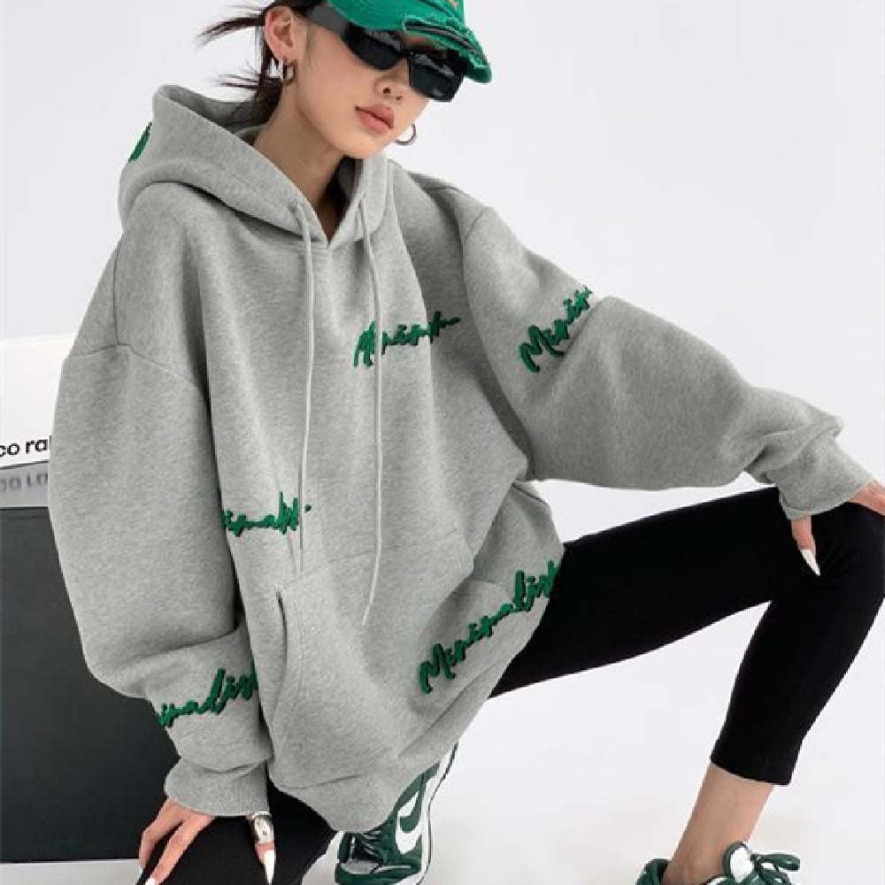 Trendy Hooded Sweater for Spring Heavy Industry