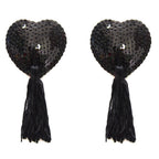Heart Shaped Sequin Breast Patches for Lingerie