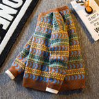 Men's Thick Button Sweater in Retro Ethnic Style