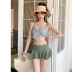 Women's Chic Skirted Two-Piece Swimsuit for Slimming