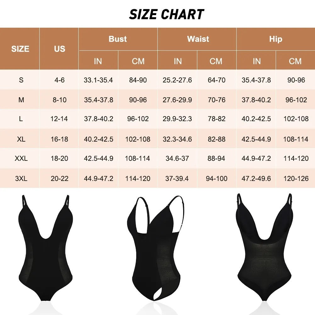 Backless Body Shaping T-Back Corset Jumpsuit