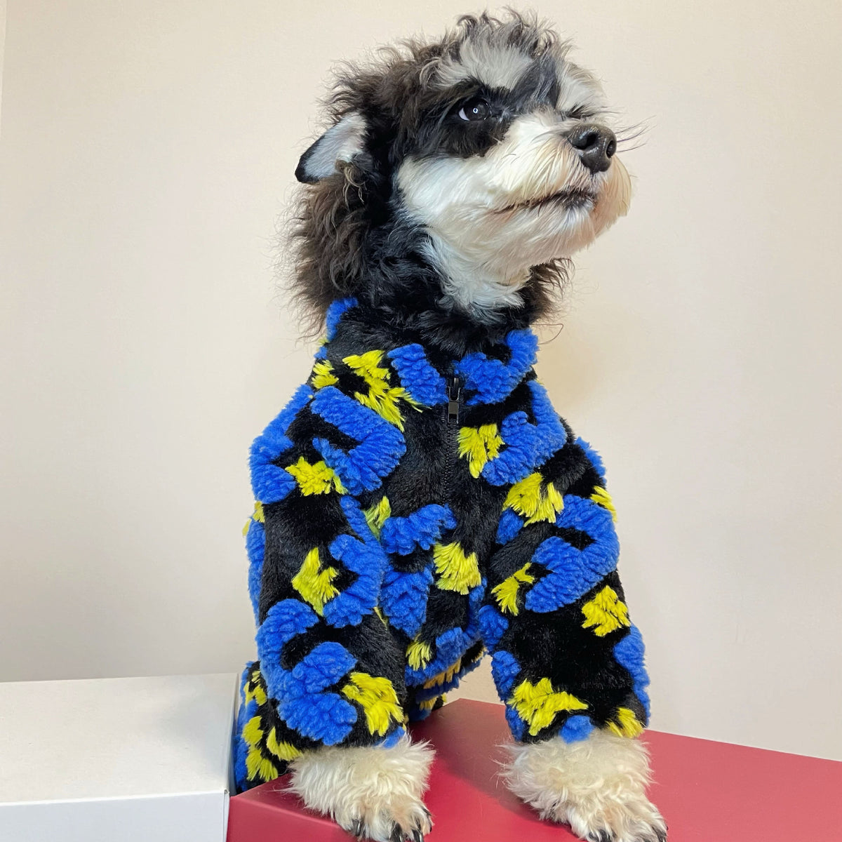 Pet Autumn Winter Alphabet Lamb Fleece Jacket