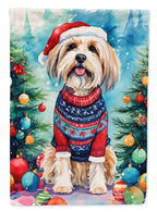 Tibetan Terrier Christmas House Flag