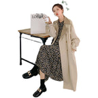 Knee-Length Autumn Coat for Casual Goddess Style