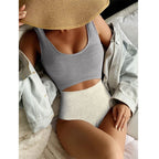2023 New High-Waist U-Shaped Bikini Swimsuit for Women