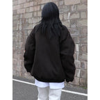 Retro Letter Embroidery Bomber Jacket for Men and Women