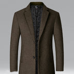 Men's Casual Wool Coat for Middle-Aged Wearers