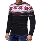 Men's Christmas Sweater with Geometric Patterns