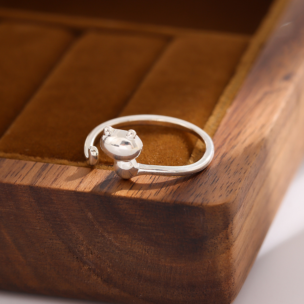 Cute Cat Adjustable Ring