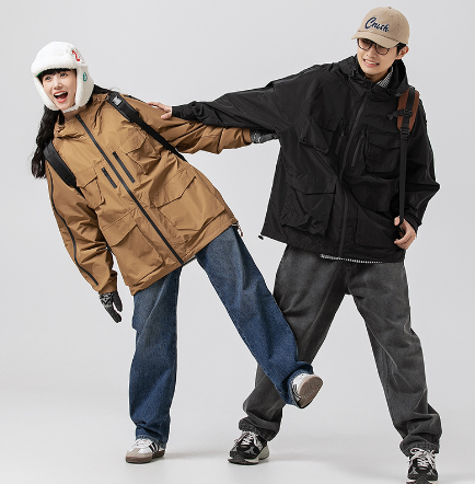 Men's Loose Casual Hooded 3D Work Jacket