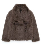 Winter Plush Thicken Lapel Coat