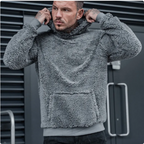 Fashion Solid Color Men's Long Sleeve Plush Hoodie | Streetwear
