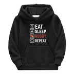 Korean Printed Slouchy Long Sleeve Loose Hoodie | Streetwear