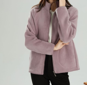 Lambswool Stand Collar Short Cardigan Coat
