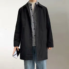 Men's Medium Length Spring Autumn Trench Coat