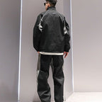Trendy Reflective Stand Collar Pullover Jacket for Men | Streetwear