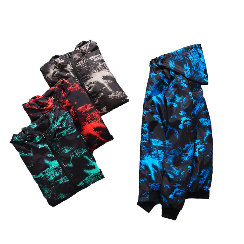Men's Waterproof Camouflage Hoodie Windbreaker Jacket 5XL | Streetwear