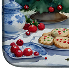 Sheltie Christmas Cookies Dish Drying Mat