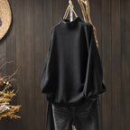 Women's Loose Mock Neck Sweater