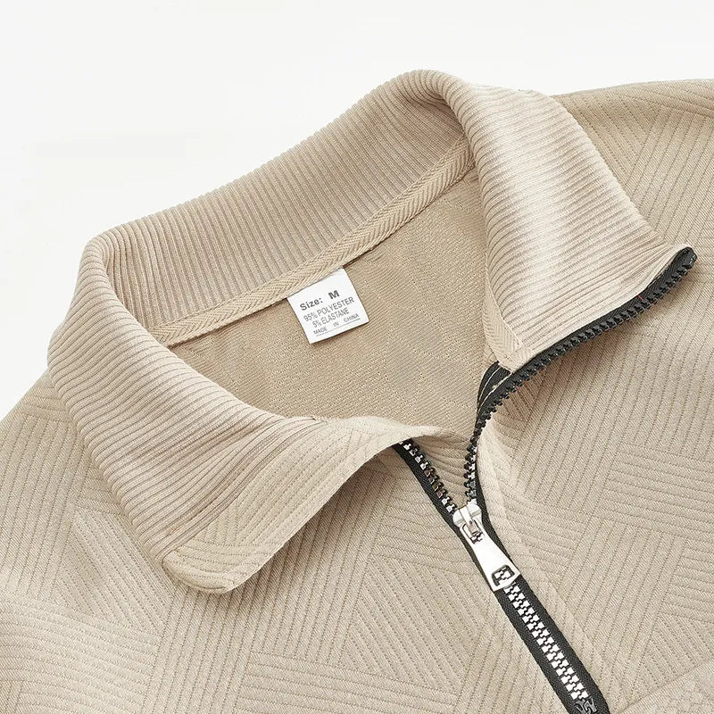 Men's Jacquard Long-Sleeve Sweater