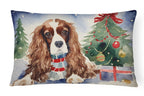 Cavalier Spaniel Christmas Throw Pillow