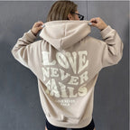 European American Ladies Printed Pullover Sweater | Streetwear