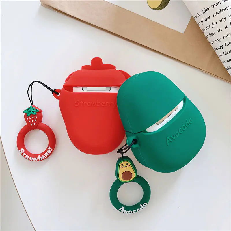 Cartoon Silicone AirPod Case with Glitter Design | Accessory