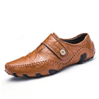 Casual British Style Leather Beanie Shoes | Embroidered Cap