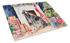 Scottish Deerhound Cozy Christmas Glass Cutting Board