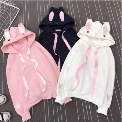 Plum Blossom Print Hooded Sweatshirt for Girls | Streetwear
