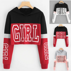 Patchwork Crop Hoodie | Streetwear