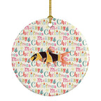 Clown Loach Fish Christmas Ceramic Ornament