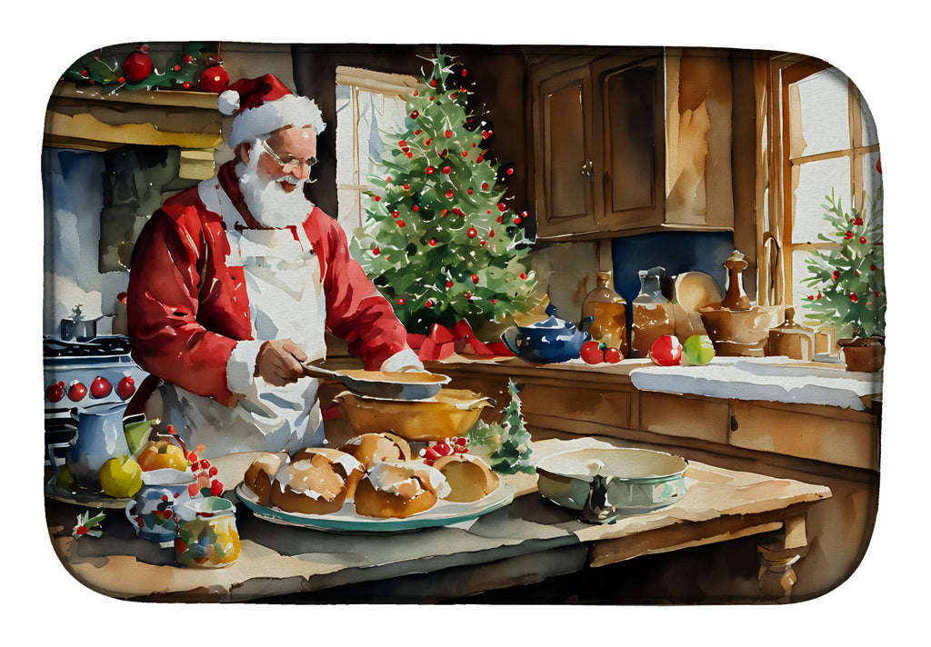 Cookies with Santa Claus Weihnachtsmann Dish Drying Mat