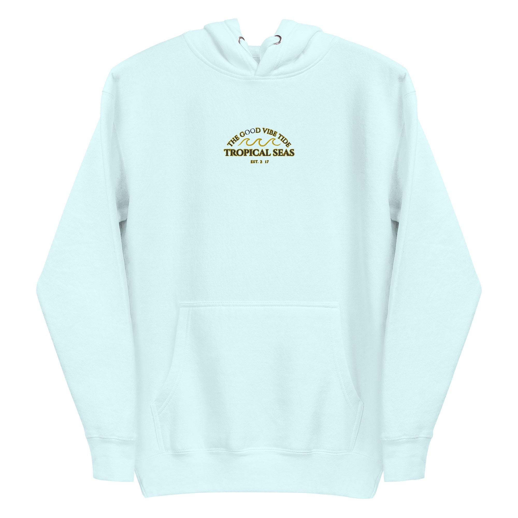 Tropical Seas Center Waves Hoodie | Streetwear